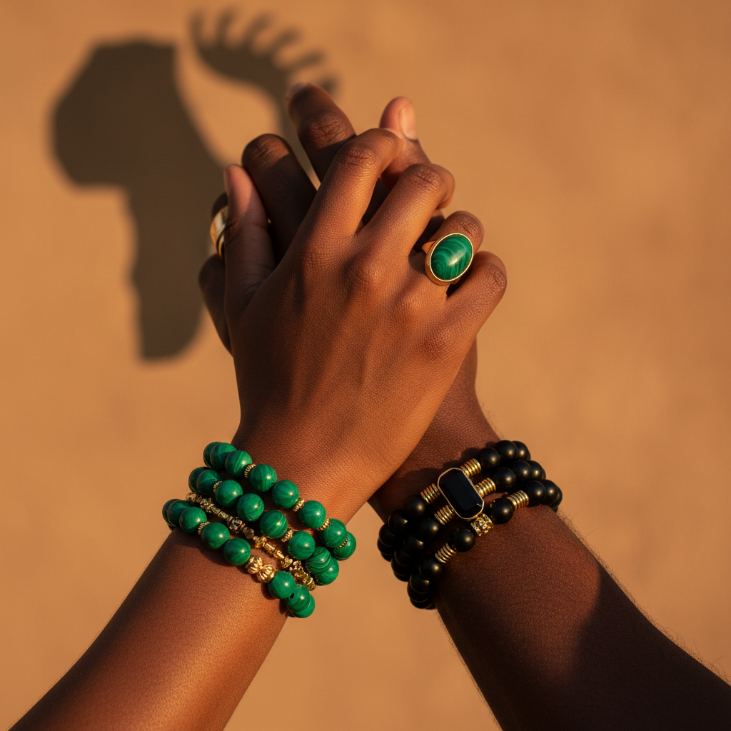 Power of Love Collection - Black American Indian Cultural Remembrance Jewelry Set