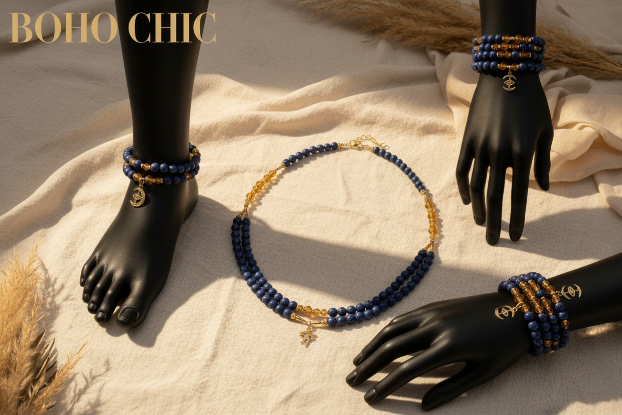 Power of Love Collection - Black American Indian Cultural Remembrance Jewelry Set